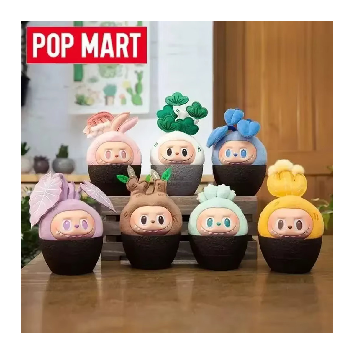 POP MART Labubu Mystery Box Naughty Plants Serie Blind Box mit Anime Figur und Ornamenten in Grün und Mehrfarbig - Bild 2