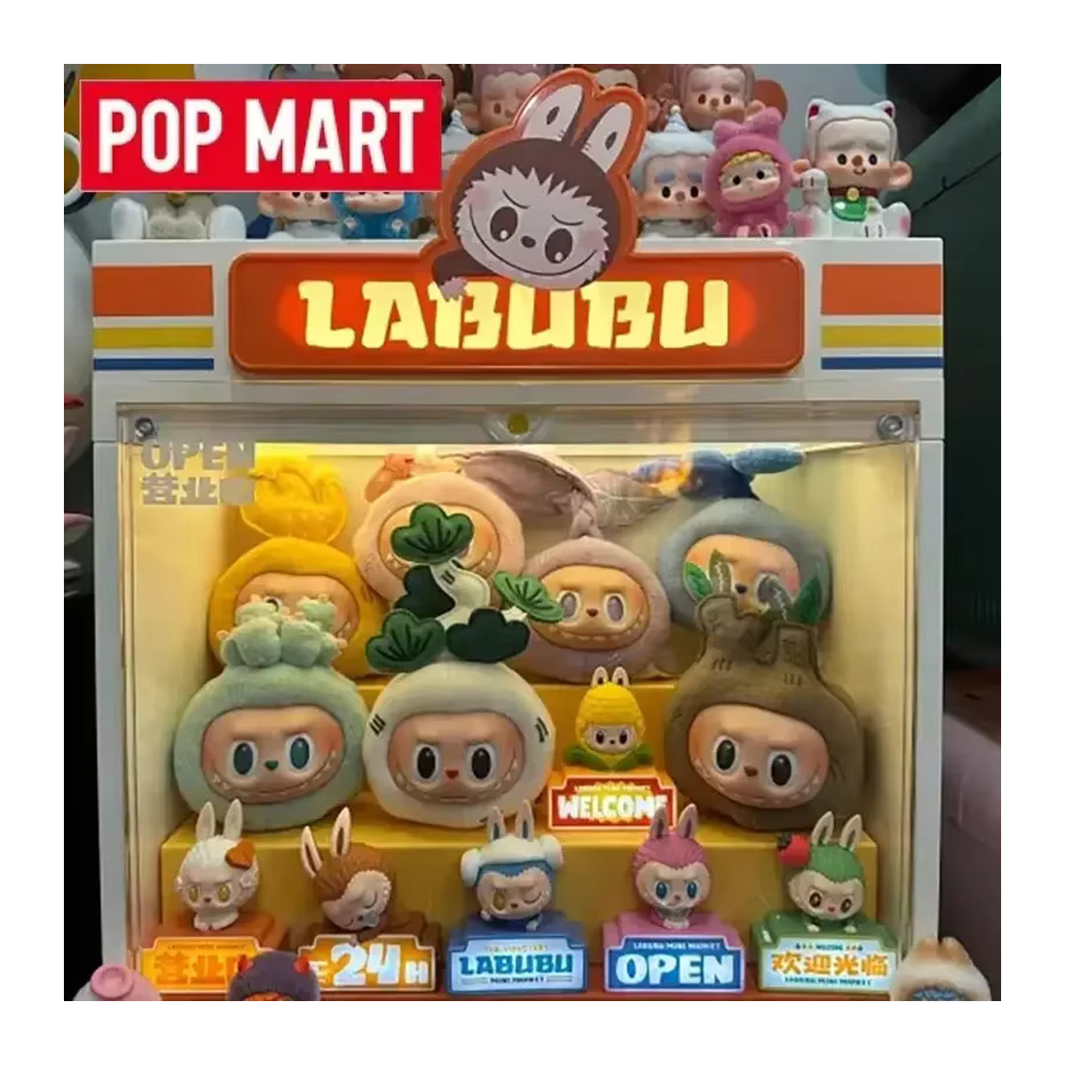 POP MART Labubu Mystery Box Naughty Plants Serie Blind Box mit Anime Figur und Ornamenten in Grün und Mehrfarbig - Bild 4