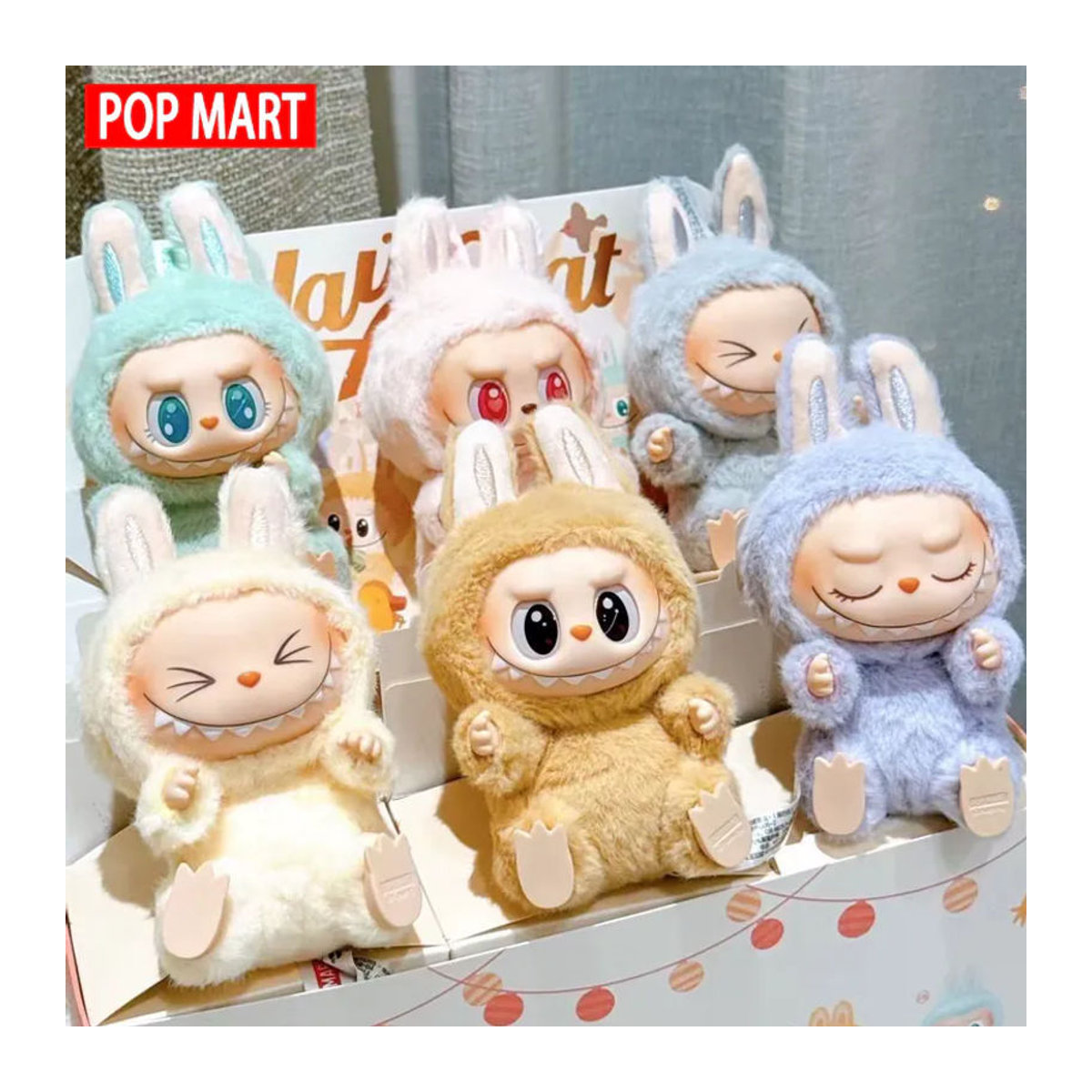 Pop Mart Labubu Stofftier in Beige - Bild 2