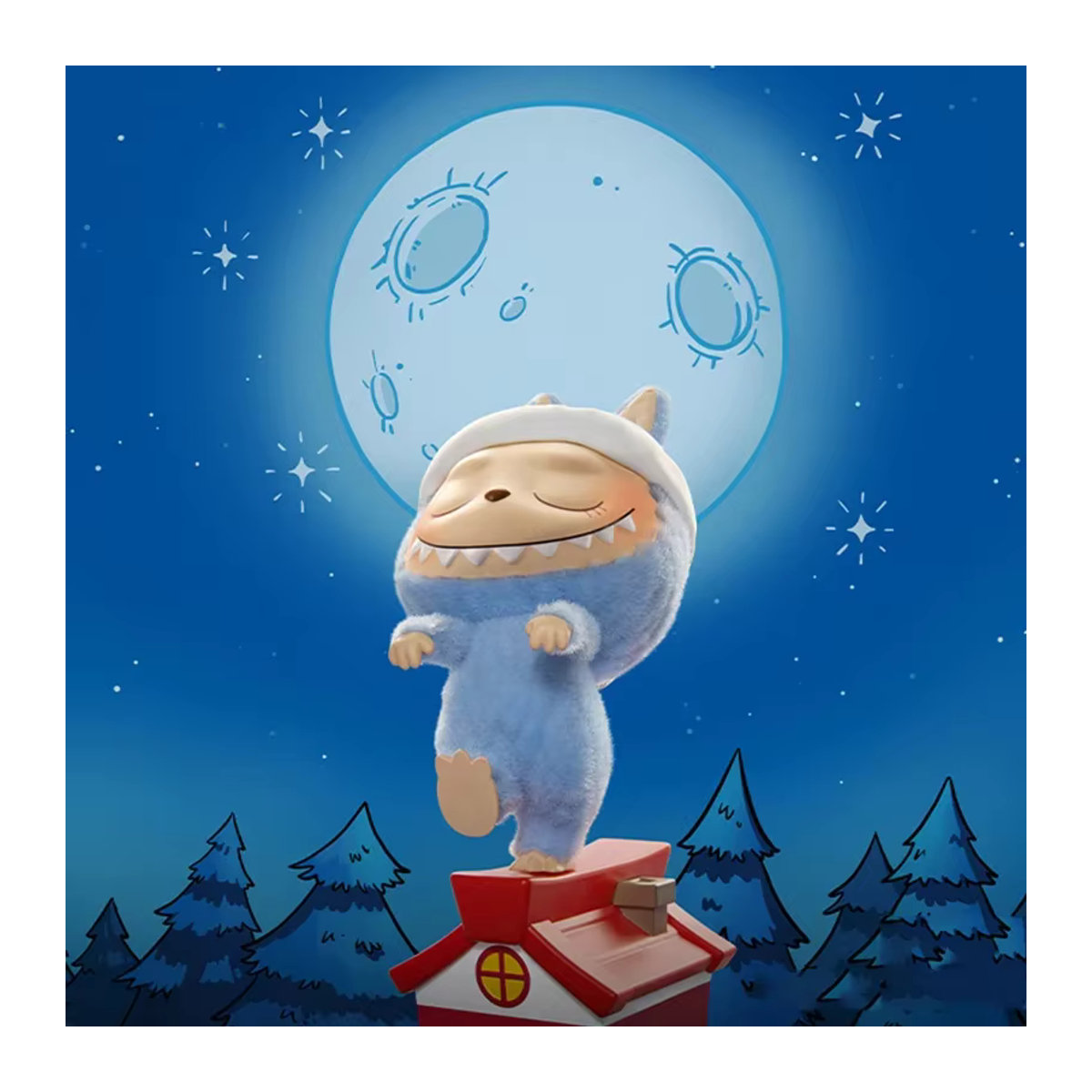 POP MART LABUBU THE MONSTERS 1:00 A.M. Serie Blind Box Mystery Box Kawaii Figuren für Home Decor und Desktop in Mehrfarbig - Bild 4