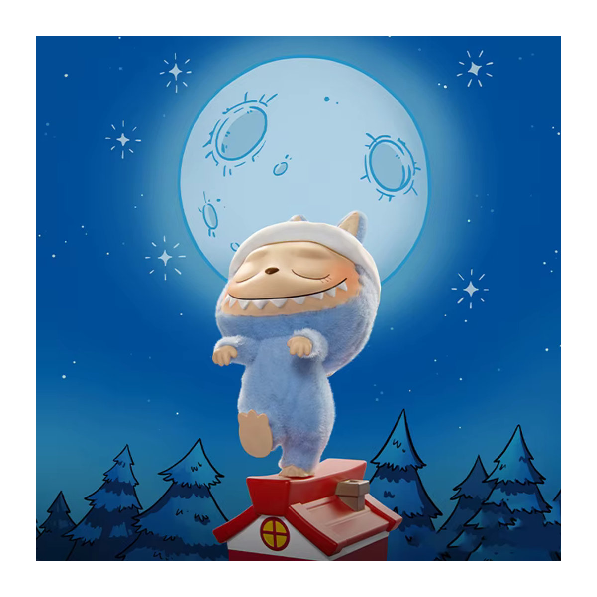 POP MART LABUBU THE MONSTERS 1:00 A.M. Serie Mystery Box Blind Box Sammlerfiguren Mehrfarbig - Bild 3