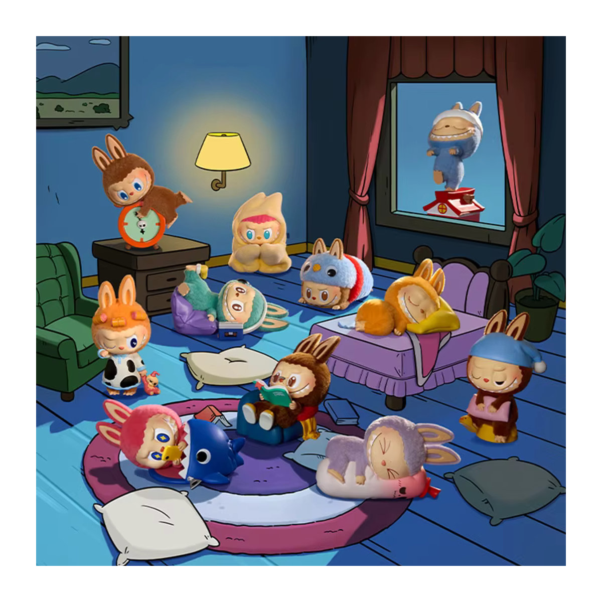 POP MART LABUBU THE MONSTERS 1:00 A.M. Serie Mystery Box Blind Box Sammlerfiguren Mehrfarbig - Bild 4