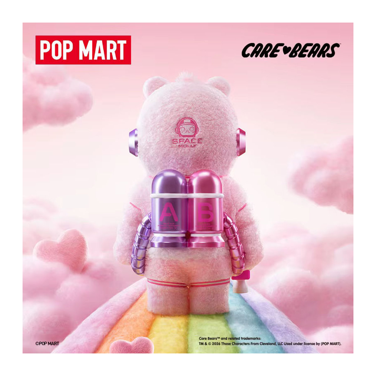 POP MART MEGA SPACE MOLLY Care Bears Serie Action-Anime-Figuren in Rosa - Bild 5