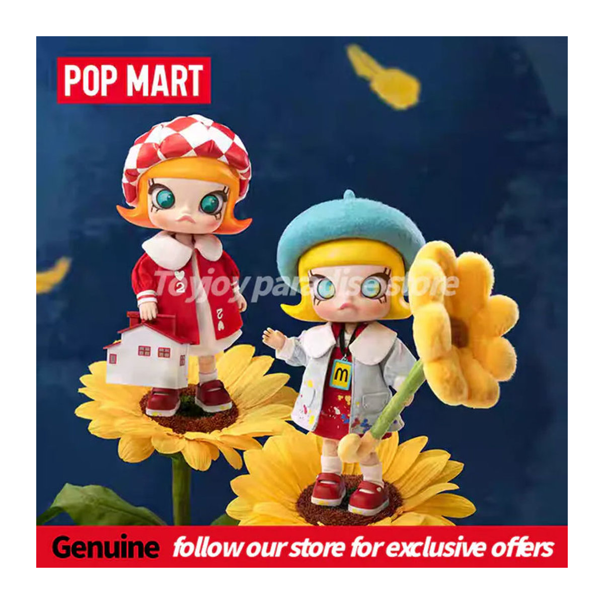 POP MART Molly 20. Jubiläums 1/8 Actionfiguren Blind Box Mehrfarbige Sammlerfiguren zur Dekoration - Bild 1