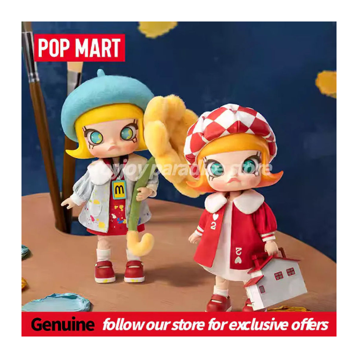 POP MART Molly 20. Jubiläums 1/8 Actionfiguren Blind Box Mehrfarbige Sammlerfiguren zur Dekoration - Bild 2