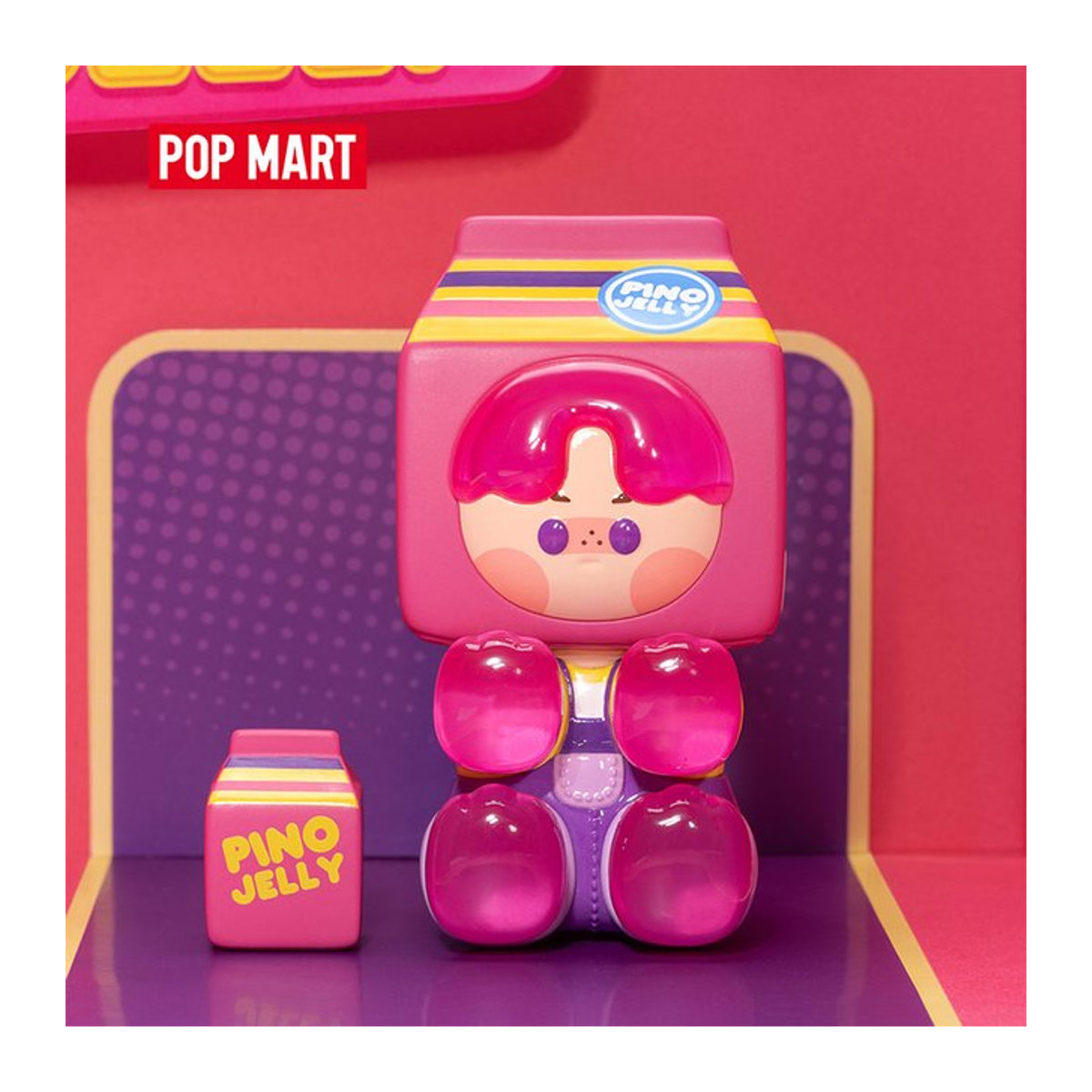 Pop Mart Pino Gelee Guess Who I Am Figur in Rosa aus Kunststoff - Bild 1