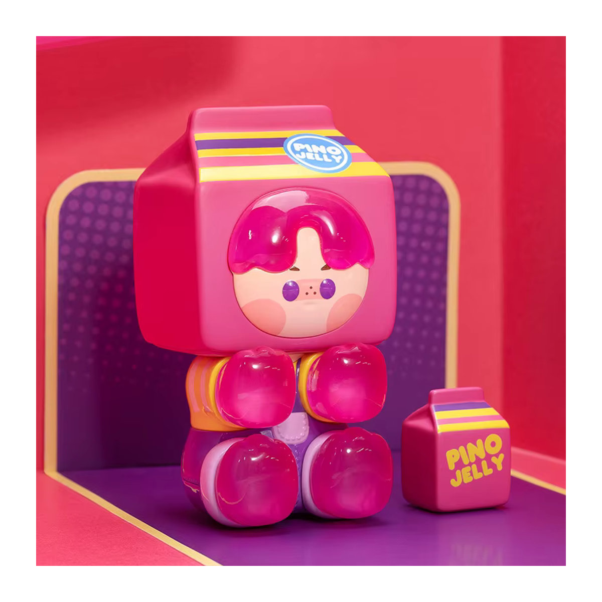 Pop Mart Pino Gelee Guess Who I Am Figur in Rosa aus Kunststoff - Bild 3