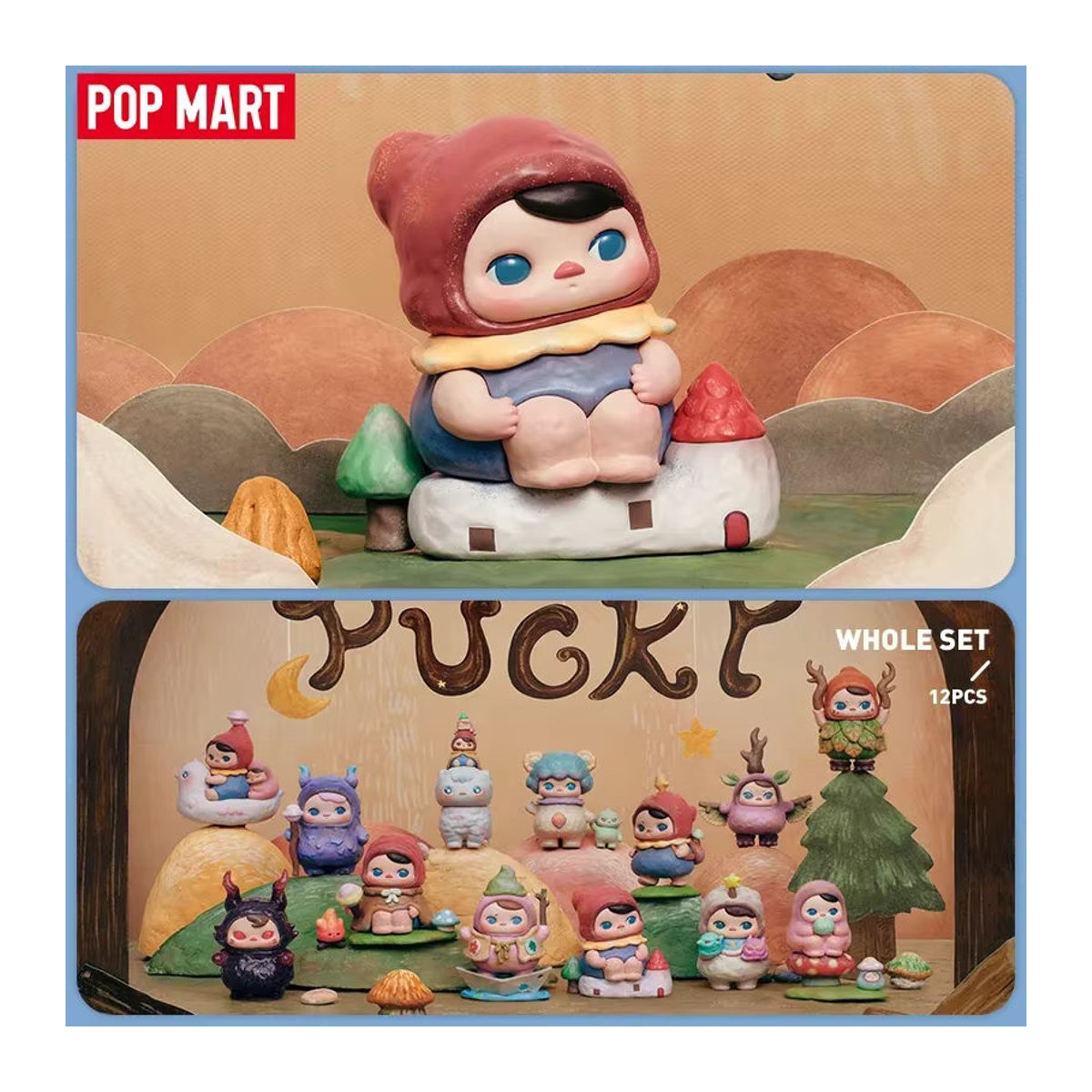 POP MART PUCKY Poko's Adventure Series Blind Box Actionfigur Mehrfarbig aus Kunststoff - Bild 1