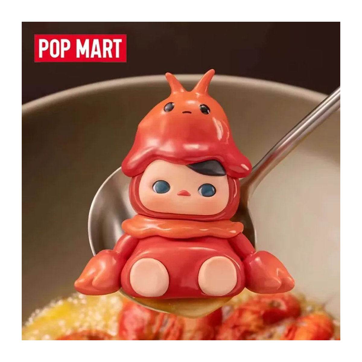 POP MART PUCKY The Feast Serie Blind Box Sammelfiguren aus Kunstharz in Braun und Weiß - Bild 3