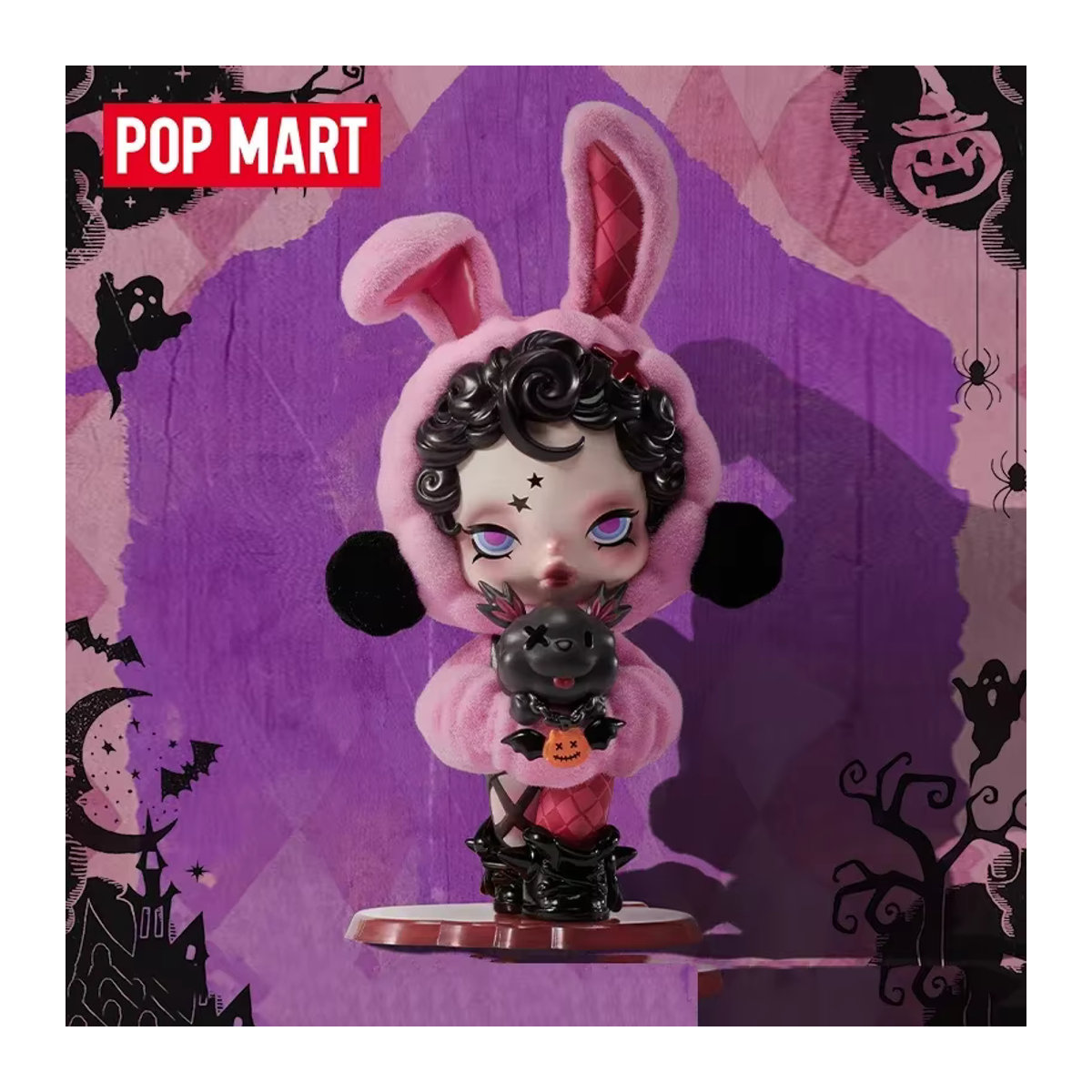 POP MART SKULLPANDA Blind Box Serie mit niedlichen Anime Figuren in Rosa - Bild 1