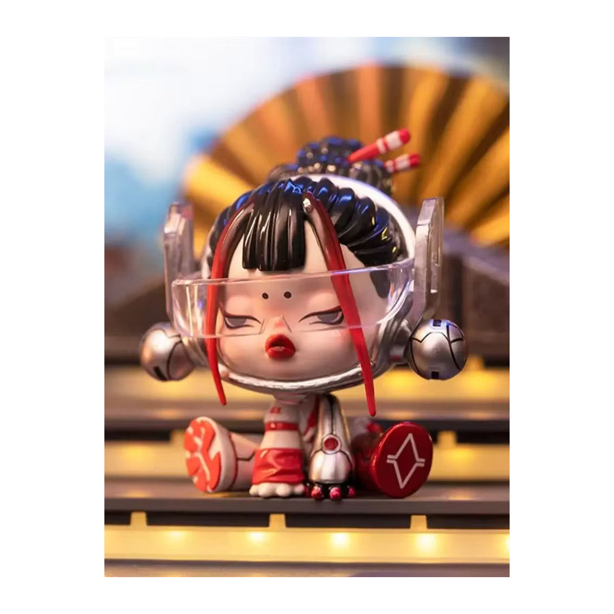 POP MART Skullpanda City of Night Serie Blind Box Mehrfarbige Anime Figur aus Kunststoff als Dekoration und Sammlerstück - Bild 2