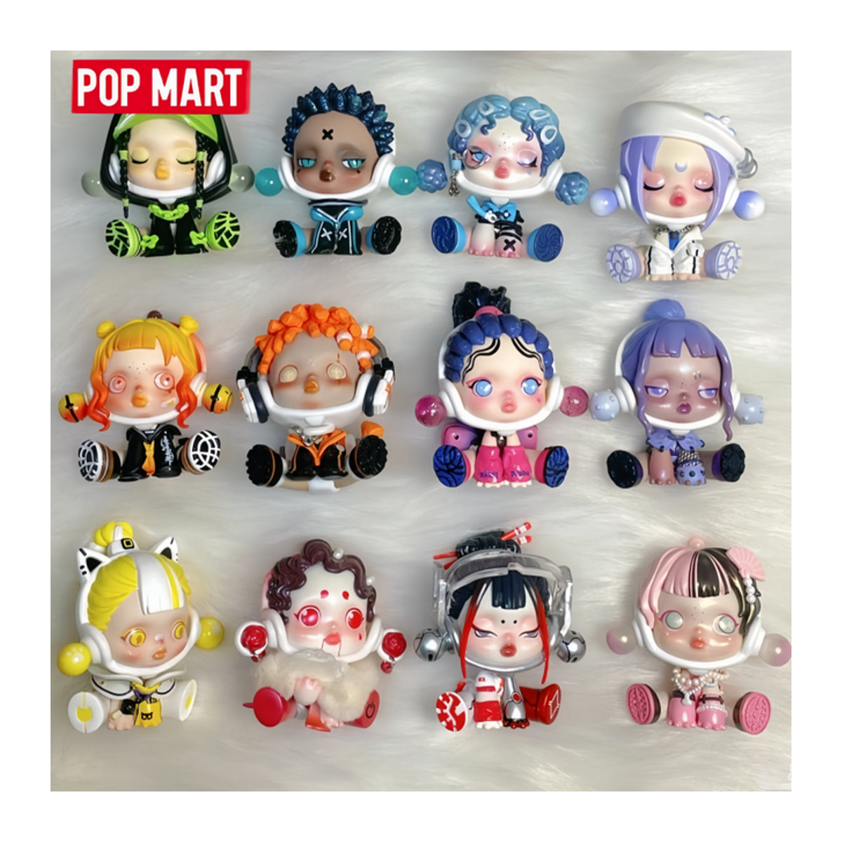 POP MART Skullpanda Night City Serie Blind Box Cyberpunk-Thema Figuren in mehrfarbig - Bild 1