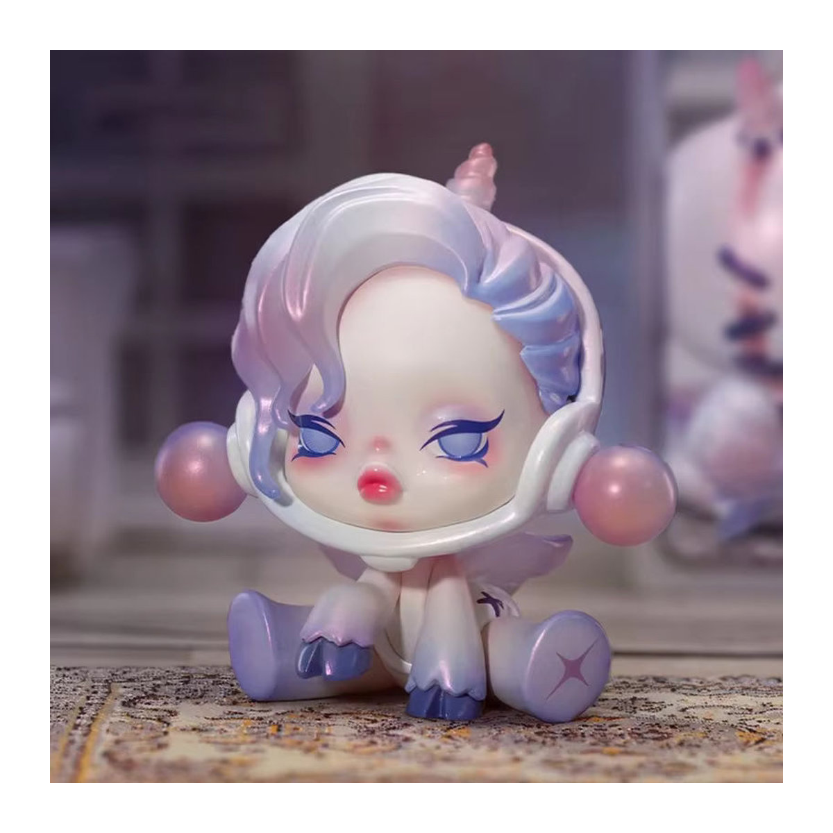 Pop Mart Skullpanda The Mare of Animals Serie Blind Box Mystery Box mit niedlichen Anime Figuren als Ornamente in Grau und Mehrfarbig - Bild 2