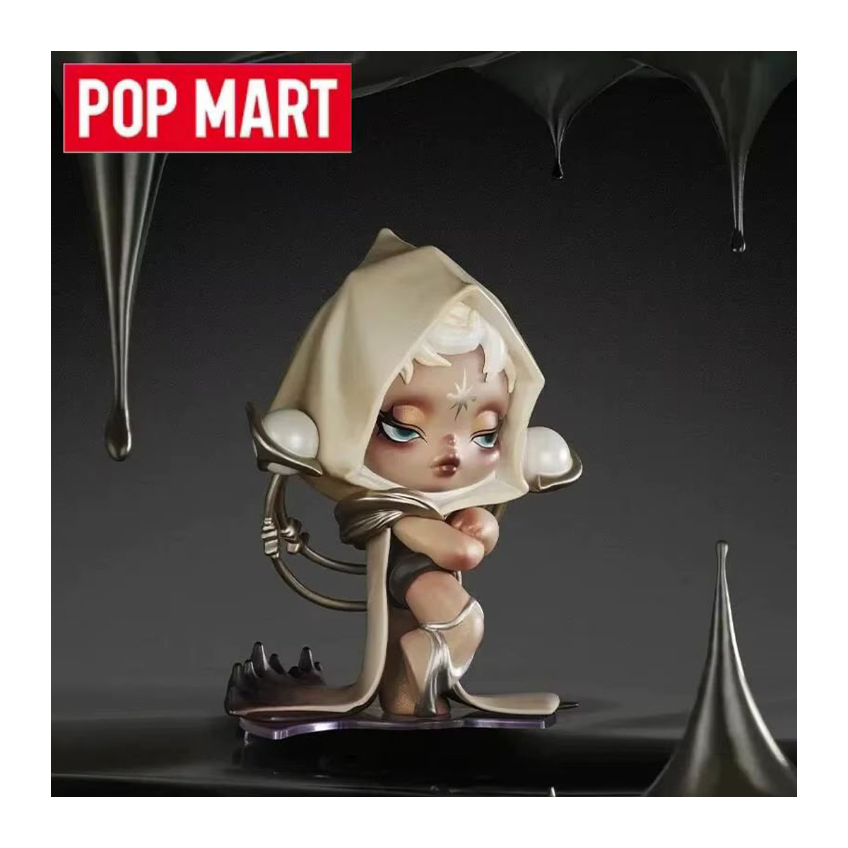 POP MART Skullpanda The Sound Series Blind Box Mystery Box mit niedlicher Anime Figur als Desktop Ornament in Beige - Bild 1