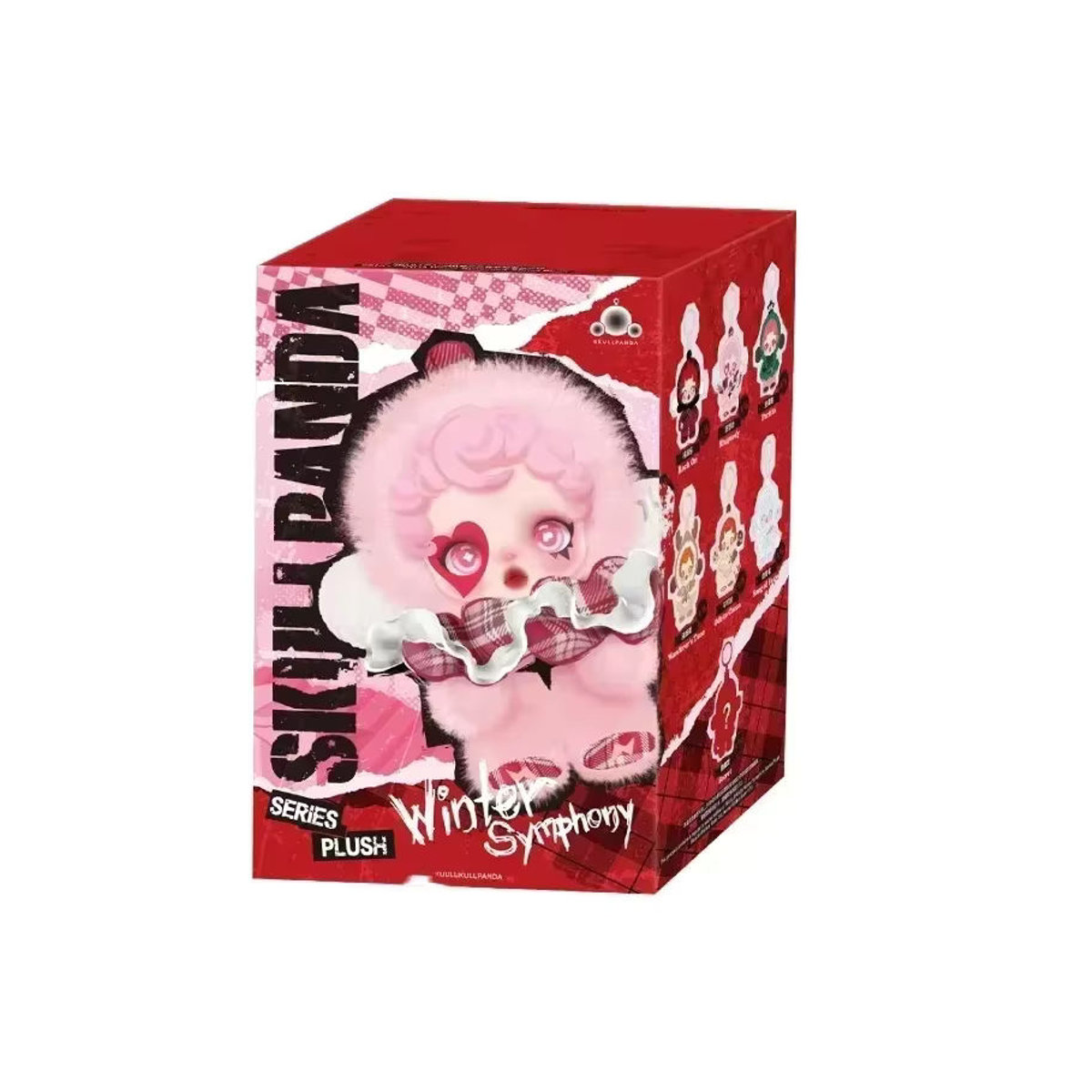 POP MART Skullpanda Winter Symphony Series Blind Box Mystery Box Anime Figur als Desktop Ornament in Braun und Rosa - Bild 1