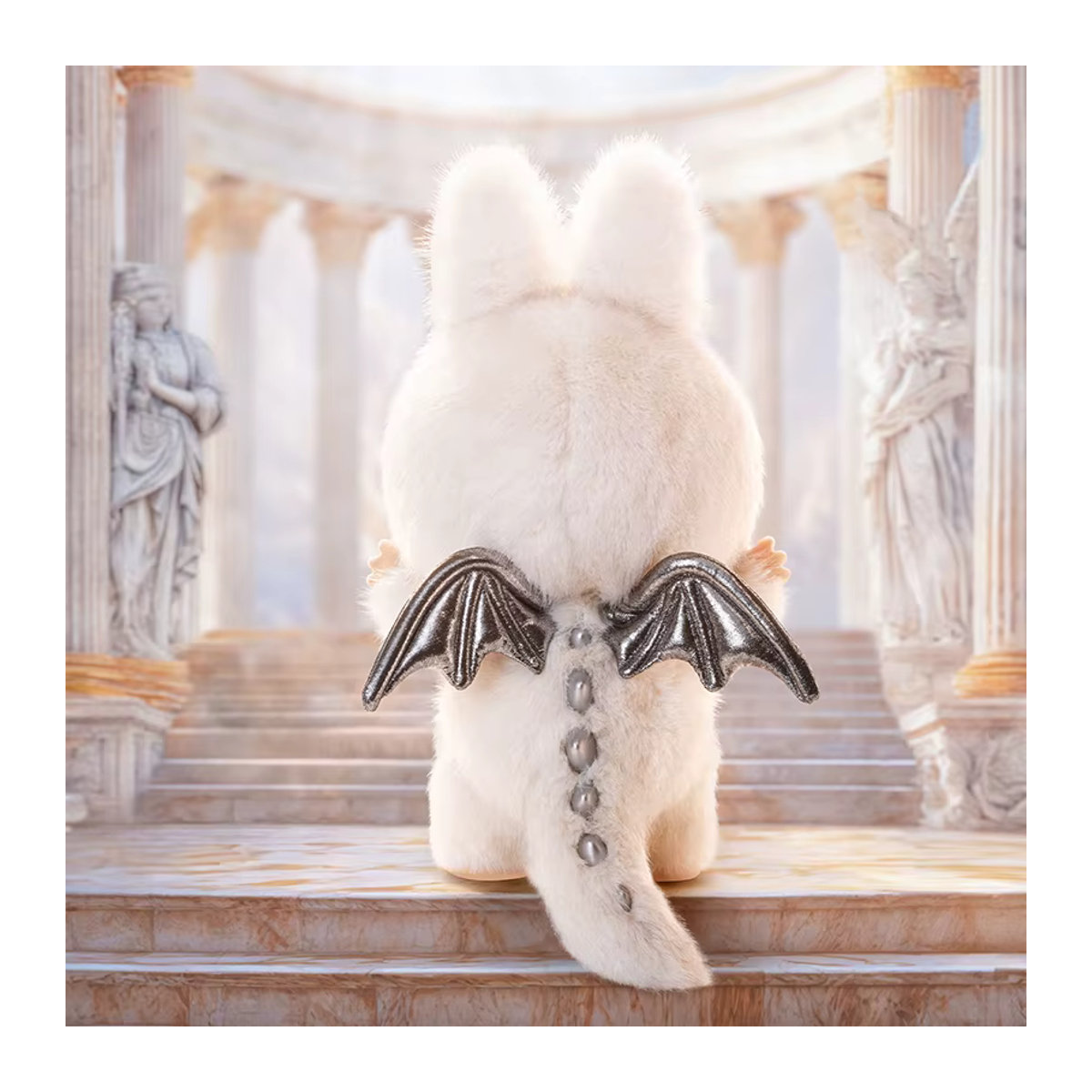 POP MART THE MONSTERS ANGEL IN CLOUDS Vinyl-Gesichtspuppe in Weiß aus Kunststoff und Textil - Bild 3