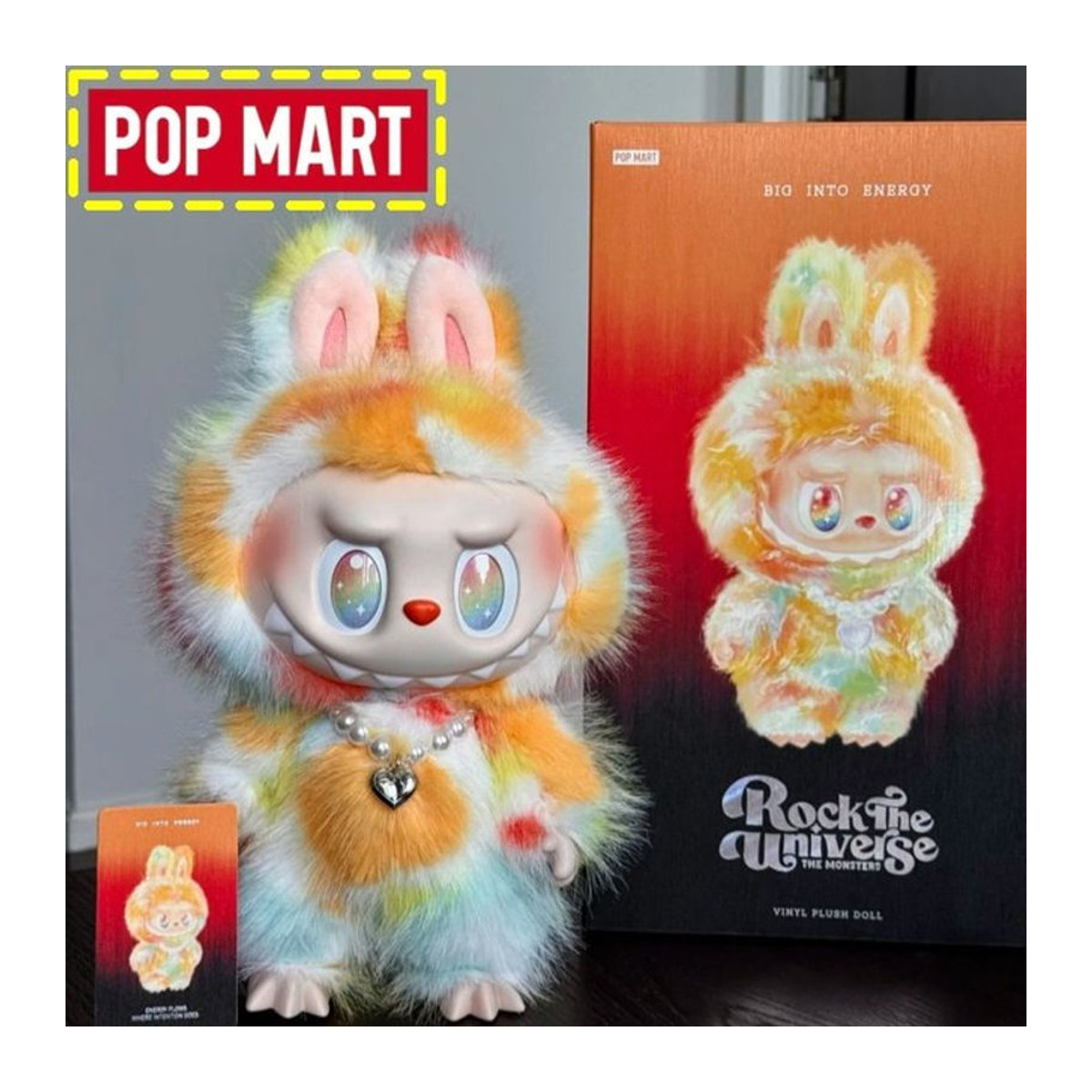 Pop Mart The Monsters Labubu Rock The Universe Figur, mehrfarbig, Höhe: 38 cm - Bild 1