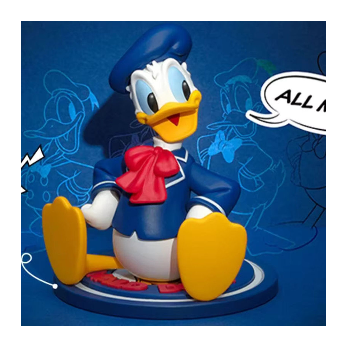 POPMART Disney Donald Duck 90-jähriges Jubiläum Serie Blind Box Mystery Box mit niedlicher Anime Figur aus Kunststoff in Mehrfarbig - Bild 1