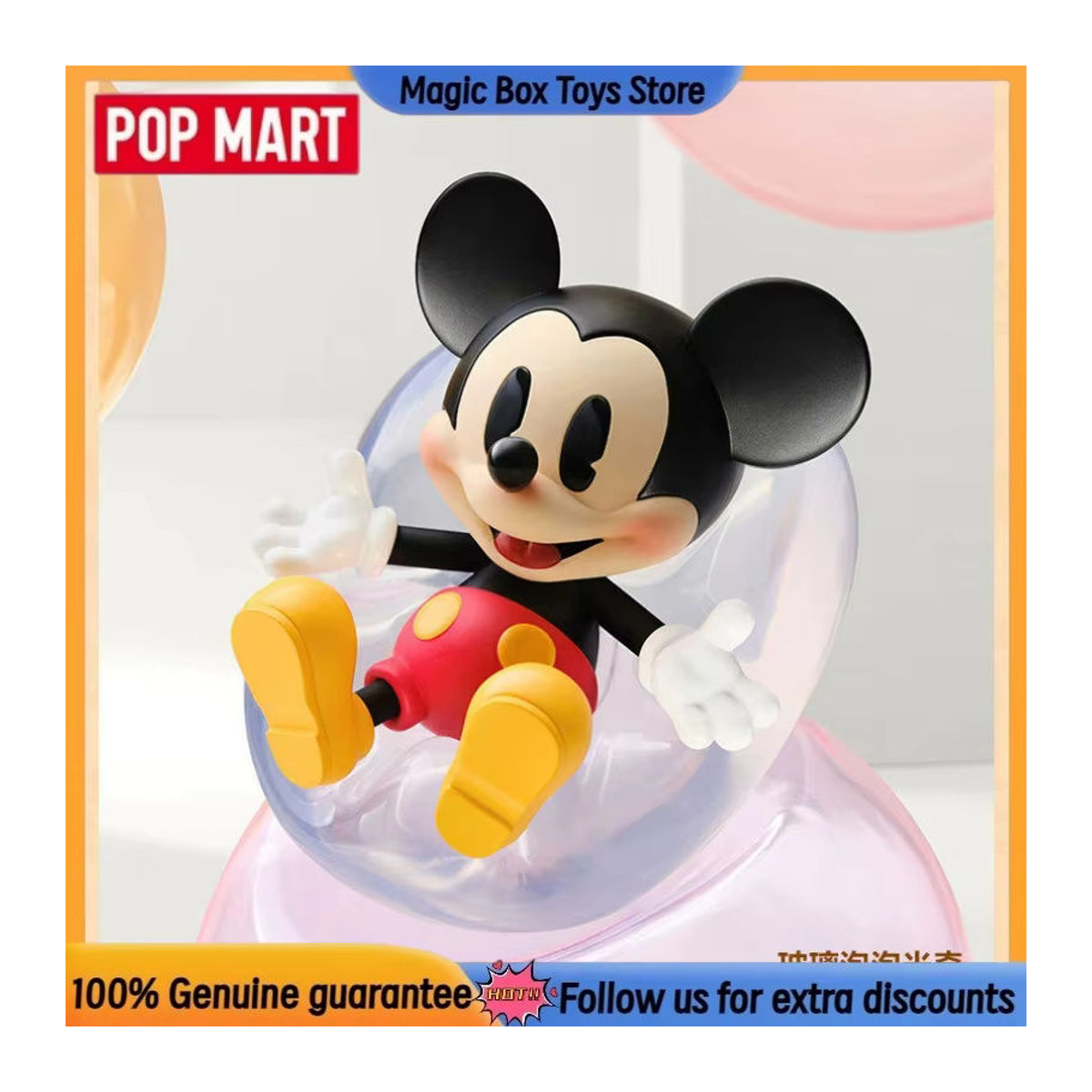 POPMART Disney Mickey Boundless Creativity Series Blind Box Mehrfarbiges Sammlerstück Ornament aus Kunststoff - Bild 1