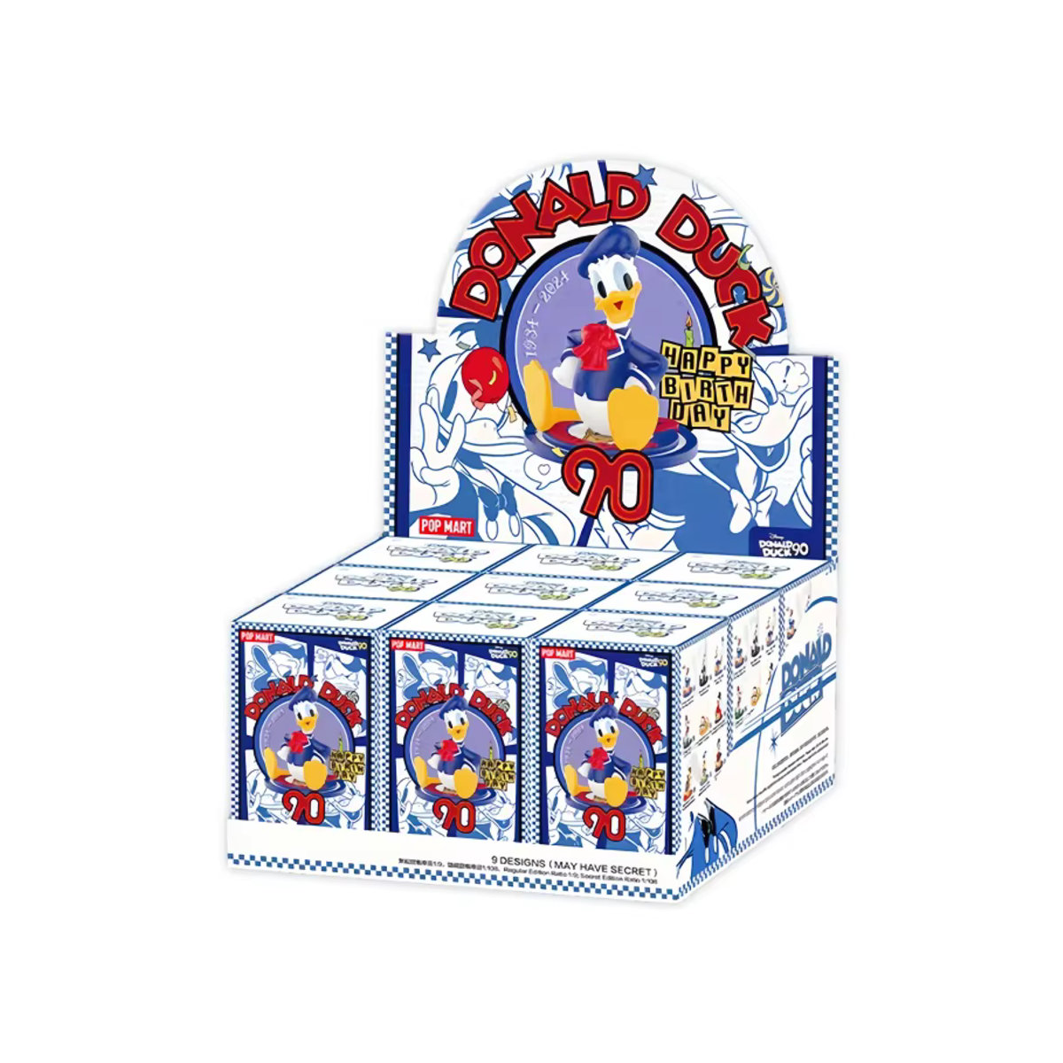 Popmart Donald Duck 90. Jubiläums-Serie Blindbox Figuren, mehrfarbig - Bild 5