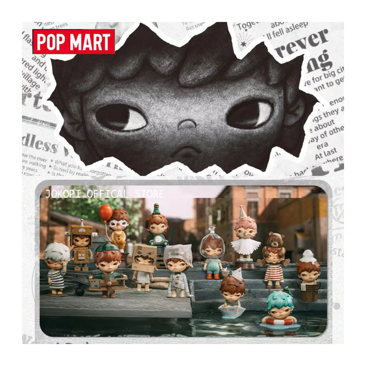 POPMART HIRONO Little Mischief Serie Blind Box Mehrfarbige Mystery Figur aus Kunststoff - Bild 2