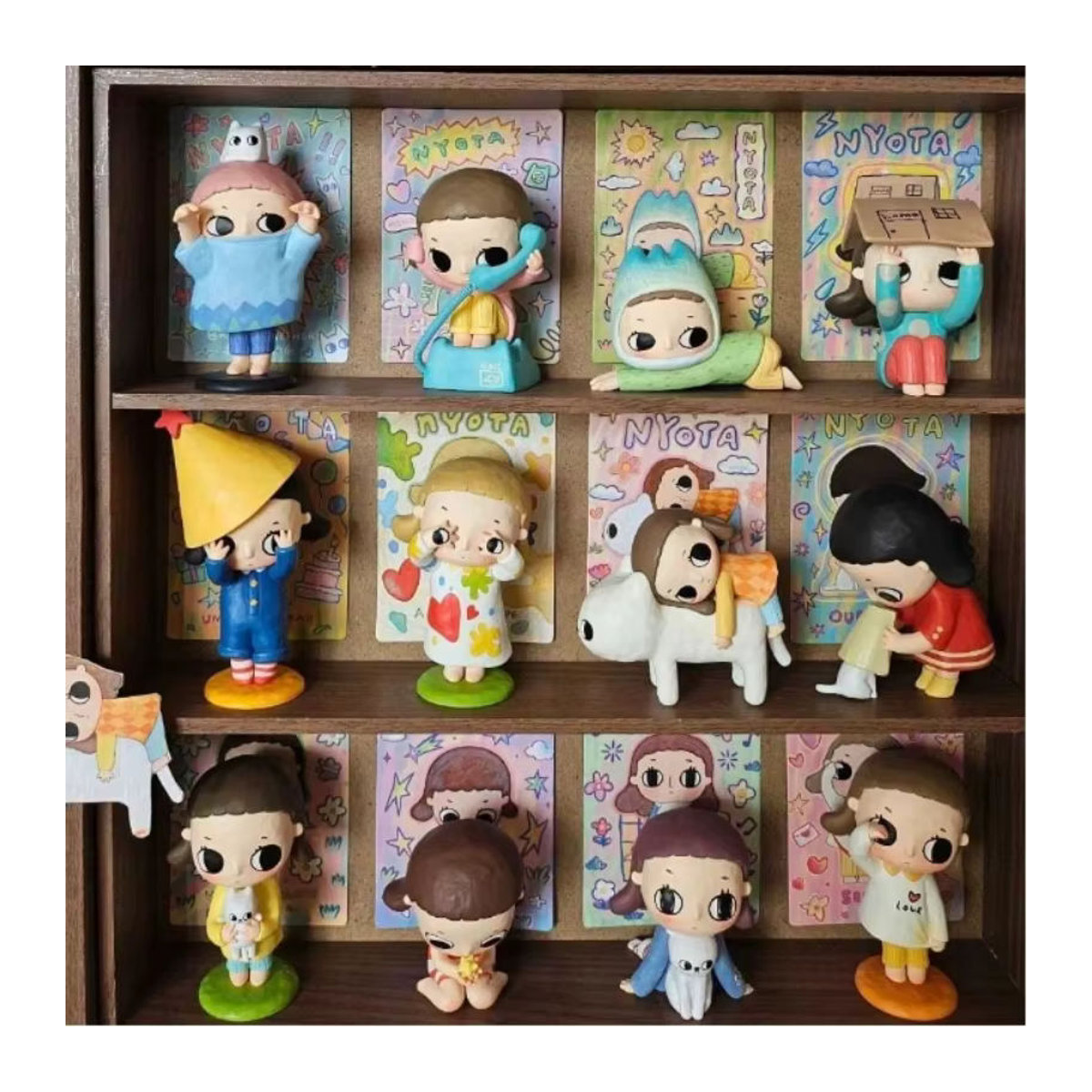 Popmart Nyota Fluffy Life Serie Blind Box Sammelfigur aus Kunststoff, mehrfarbig, Unisex-Dekoration - Bild 1