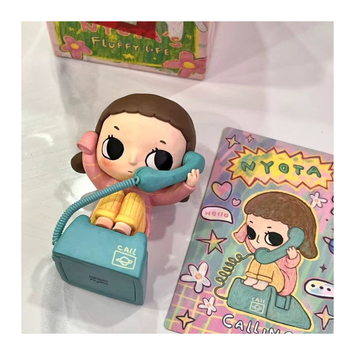 Popmart Nyota Fluffy Life Serie Blind Box Sammelfigur aus Kunststoff, mehrfarbig, Unisex-Dekoration - Bild 2
