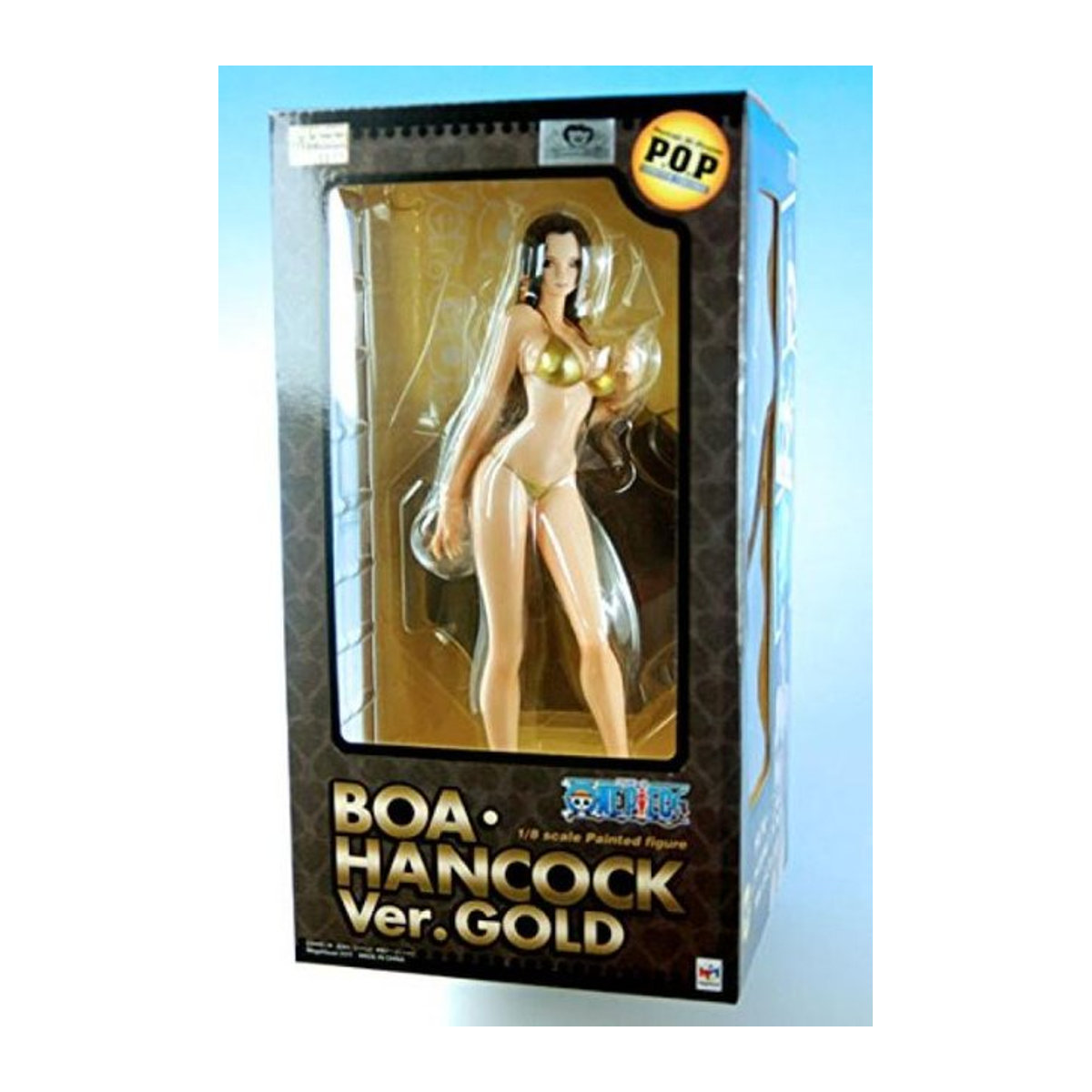 Portrait.Of.Pirates One Piece Boa Hancock Ver.GOLD Limitierte Edition MegaHouse Vorgefertigte Komplettfigur in Gold, Maßstab 1/8, Höhe: 22.5 cm - Bild 1