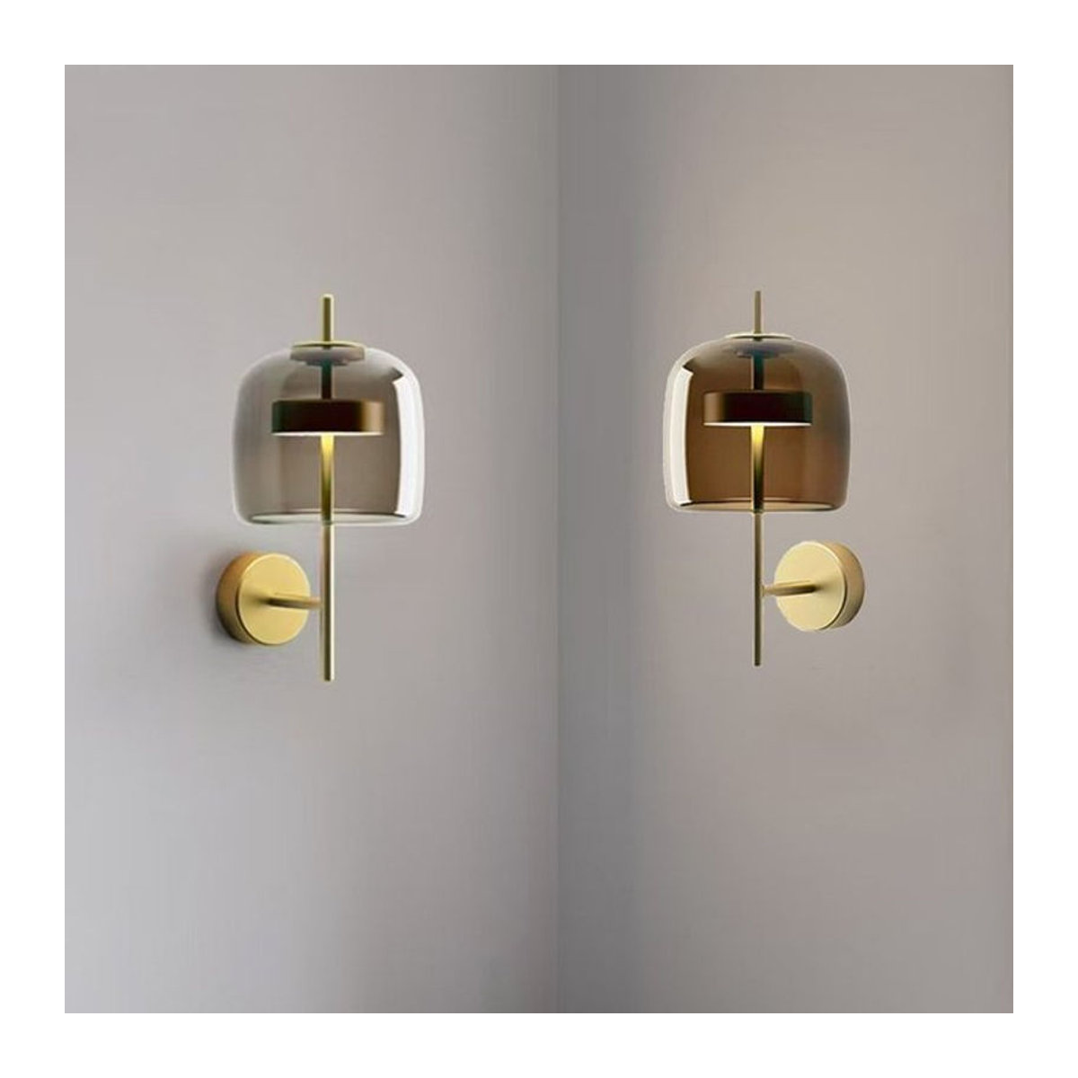 Postmoderne Luxus-Wandlampe aus Glas im skandinavischen Design für Schlafzimmer, Arbeitszimmer und Flur - Bild 1