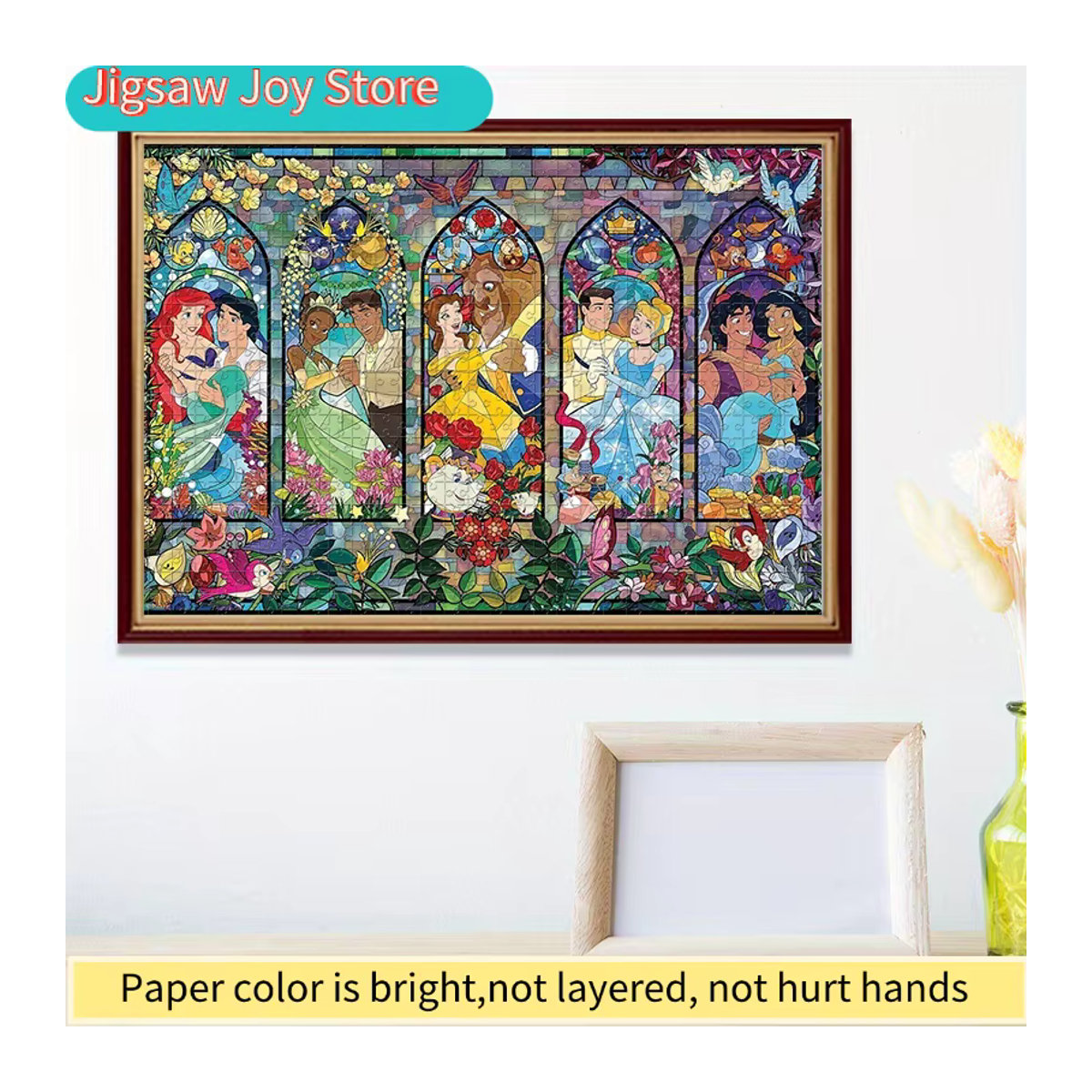 Potdemiel 1000-teiliges Puzzle mit Cartoon-Charakteren Prinzessin und Prinz, mehrfarbig, rechteckig - Bild 5