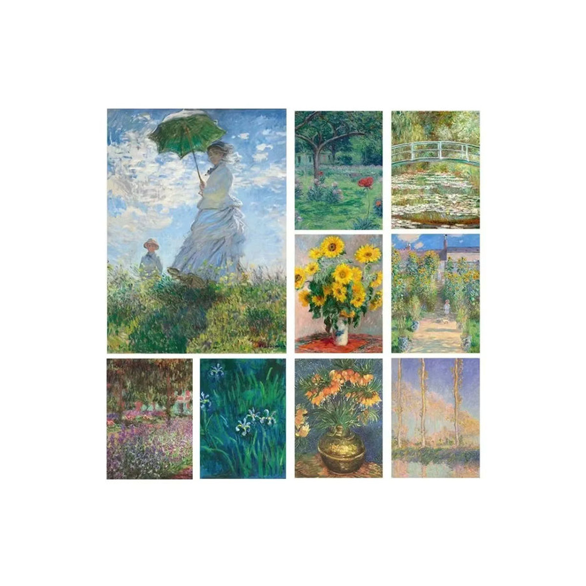Potdemiel Abstrakte Landschaft Leinwand Wandkunst im Querformat, Mehrfarbiges Klassisches Poster für deine Wohnzimmer Dekoration - Bild 2