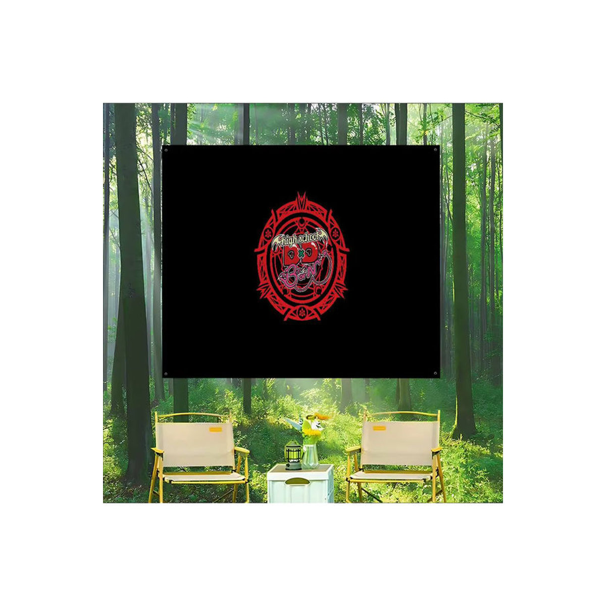 Potdemiel Anime Banner High School DxD Vintage Dekoration Schwarz Textil Hochformat - Bild 6