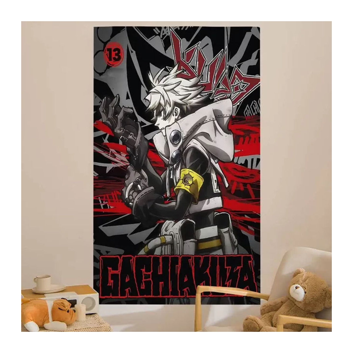 Potdemiel Anime G-Gachiakuta Wandteppich im Tarot-Stil, mehrfarbig, Textil-Wandbehang für dein Zuhause - Bild 1