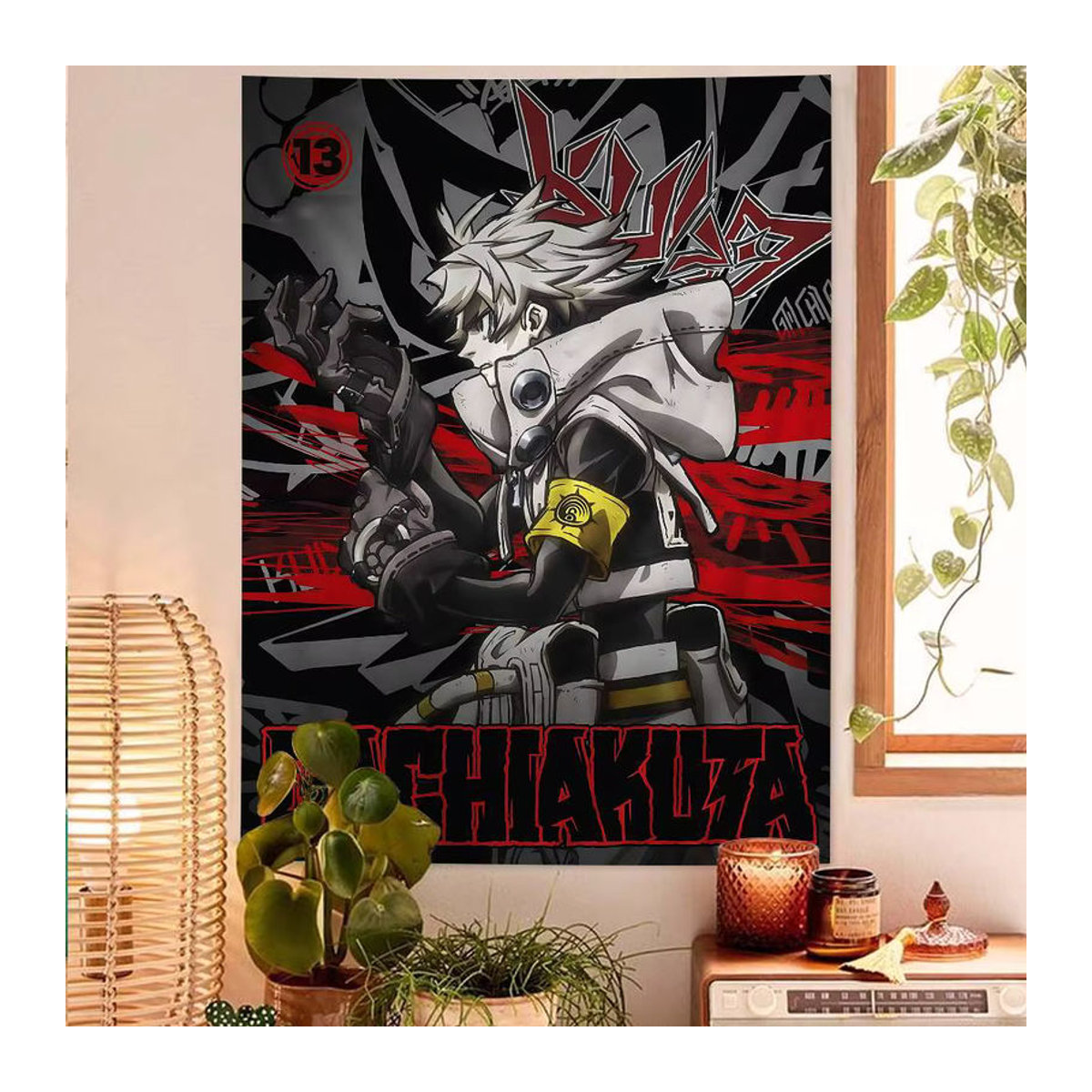Potdemiel Anime G-Gachiakuta Wandteppich im Tarot-Stil, mehrfarbig, Textil-Wandbehang für dein Zuhause - Bild 4