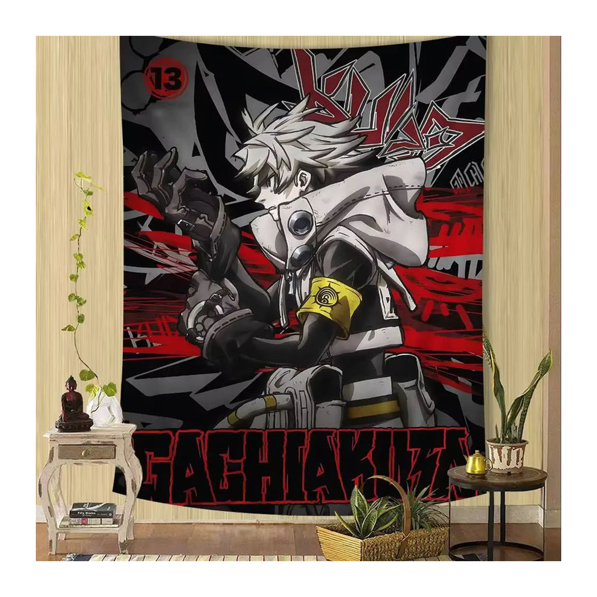 Potdemiel Anime G-Gachiakuta Wandteppich im Tarot-Stil, mehrfarbig, Textil-Wandbehang für dein Zuhause - Bild 5