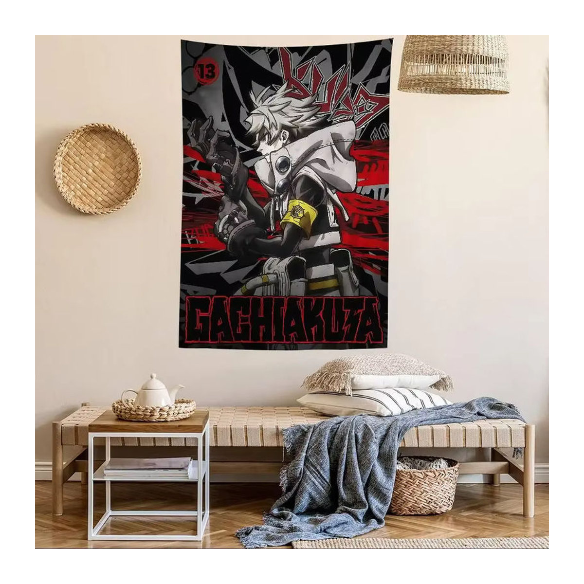 Potdemiel Anime G-Gachiakuta Wandteppich im Tarot-Stil, mehrfarbig, Textil-Wandbehang für dein Zuhause - Bild 6