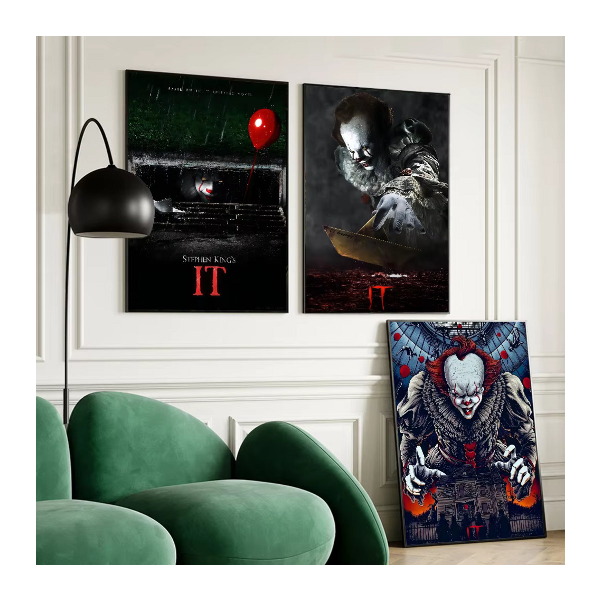 Potdemiel Anime Horror Poster als selbstklebender Wandaufkleber aus Papier in Weiß und Mehrfarbig für dein Zimmer oder Café - Bild 3