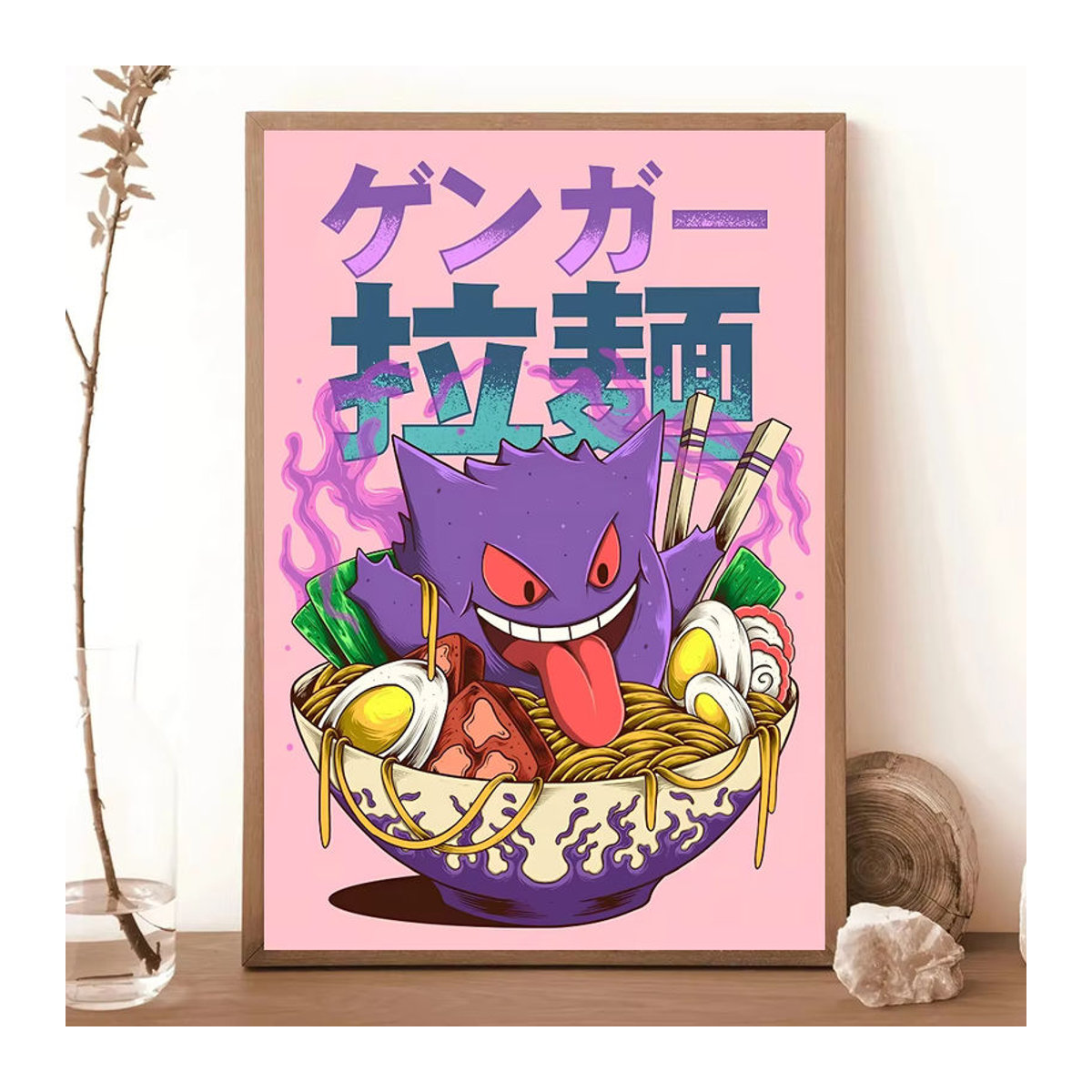 Potdemiel Anime Poster aus Leinwand für Wanddekoration, mehrfarbig, Hochformat - Bild 5