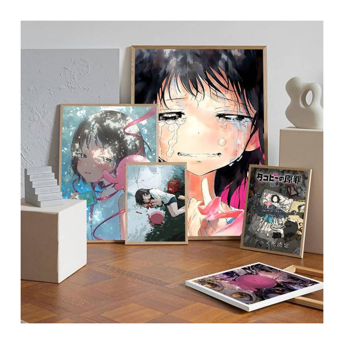 Potdemiel Anime Takopis Original Sin Retro Wandposter aus Kraftpapier, mehrfarbig, rechteckig - Bild 1