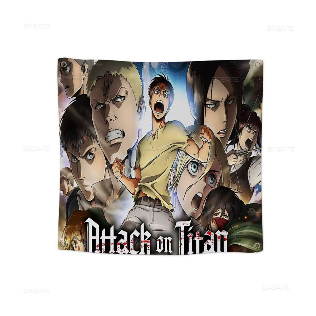 Potdemiel Attack On Titan Anime Cheerleading-Banner aus Textil, mehrfarbig, rechteckig und hängend - Bild 5