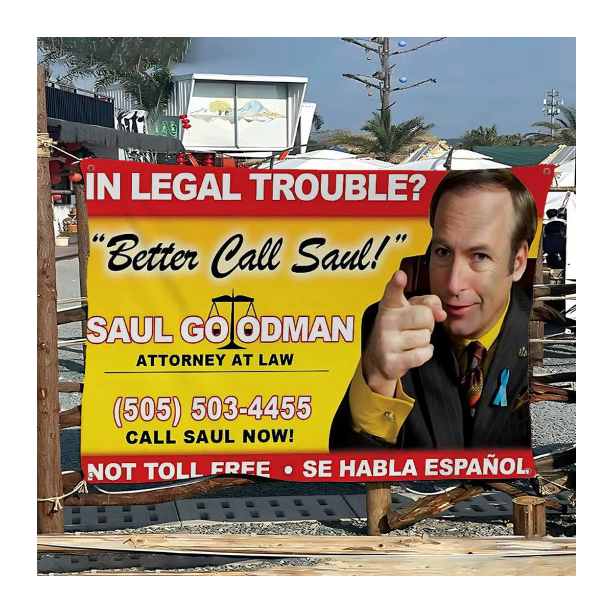 Potdemiel Better Call Saul Wandbehang Cartoon Flagge als Textil Dekoration, mehrfarbig, B: 70 cm, H: 50 cm - Bild 5