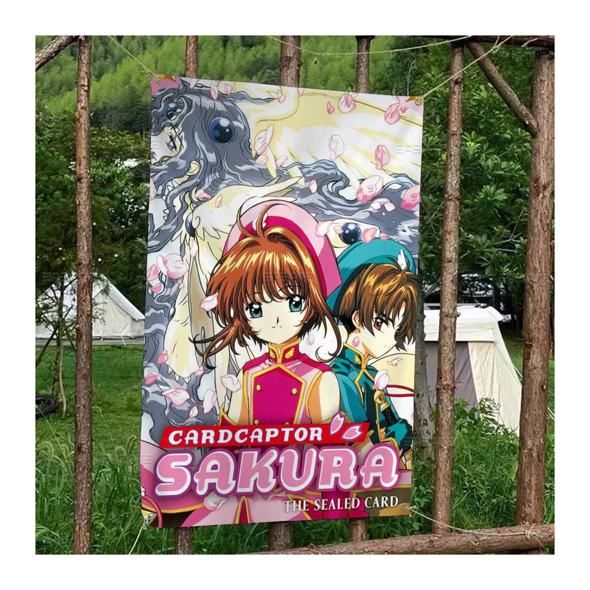 Potdemiel Card Captor Anime Sakura Wandbehang mehrfarbig aus Textil mit Aufhängestange - Bild 4