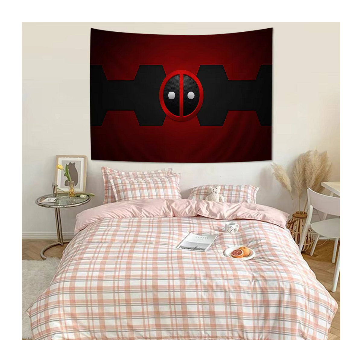 Potdemiel Deadpool Cartoon Wandbehang Textil in Rot - Bild 3