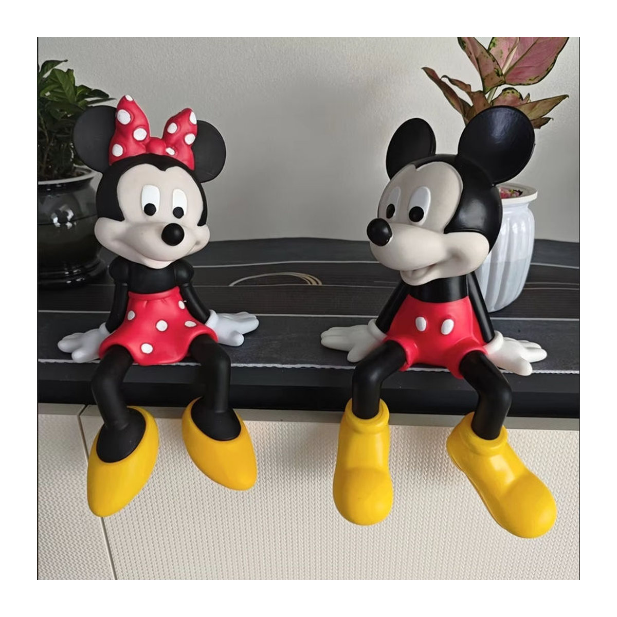 Potdemiel Disney Cartoon Figuren Set Mickey Minnie Donald Daisy Skulpturen aus Kunststoff, mehrfarbig, Höhe: 30 cm - Bild 1