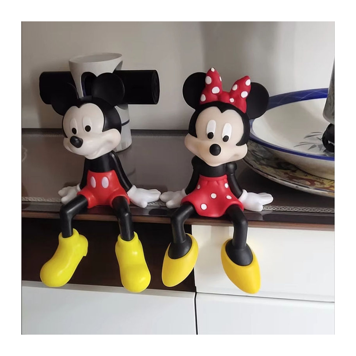 Potdemiel Disney Cartoon Figuren Set Mickey Minnie Donald Daisy Skulpturen aus Kunststoff, mehrfarbig, Höhe: 30 cm - Bild 3