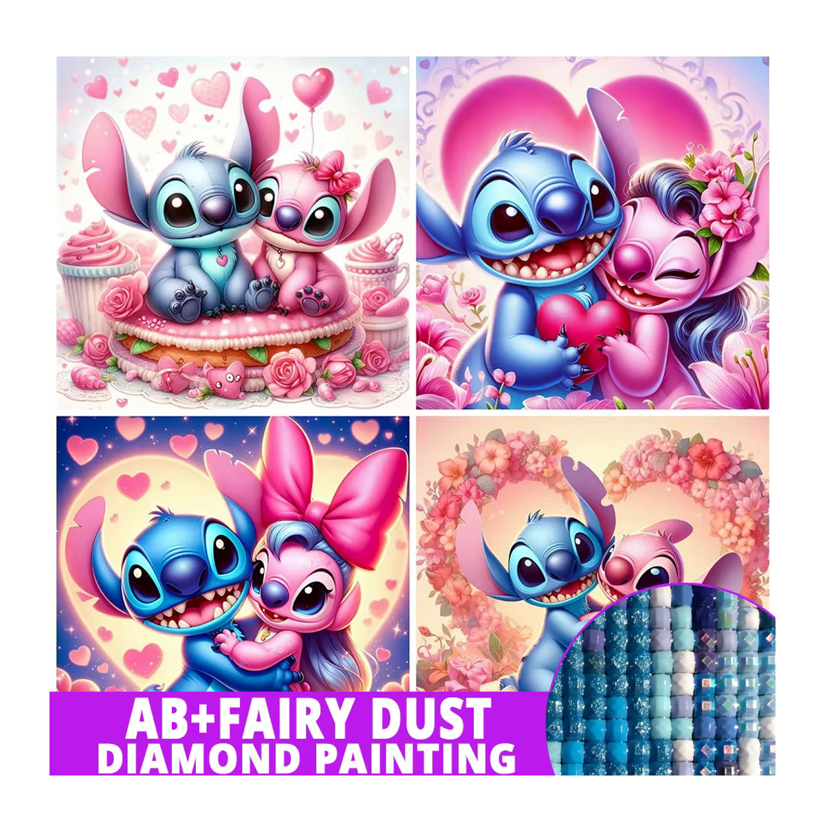 Potdemiel DIY 5D Diamantmalerei Set mit Engel-Motiv in Mehrfarbig für Kinder - Bild 4