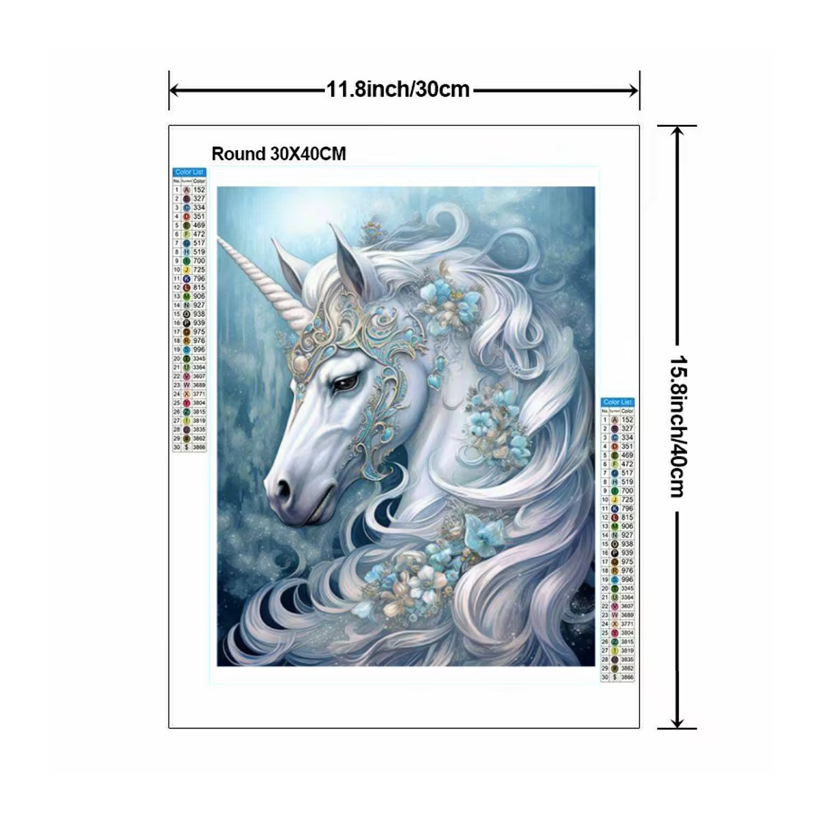 Potdemiel DIY Diamant Malerei Set Einhorn Motiv für Kinder, Mehrfarbiges 5D Diamond Painting Kit mit Kreuzstich Stickerei und Mosaik Strass für Home Decor - Bild 2