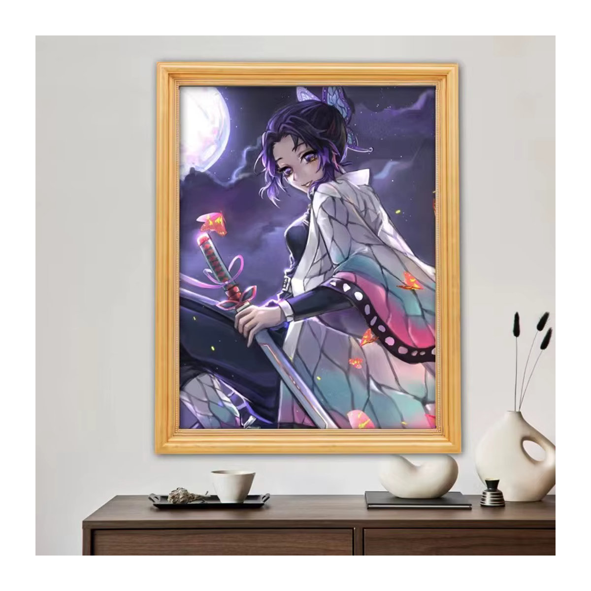 Potdemiel DIY Diamantmalerei Set Kamado Tanjirou Mosaik Stickerei Set für Kinder in Mehrfarbig - Bild 2