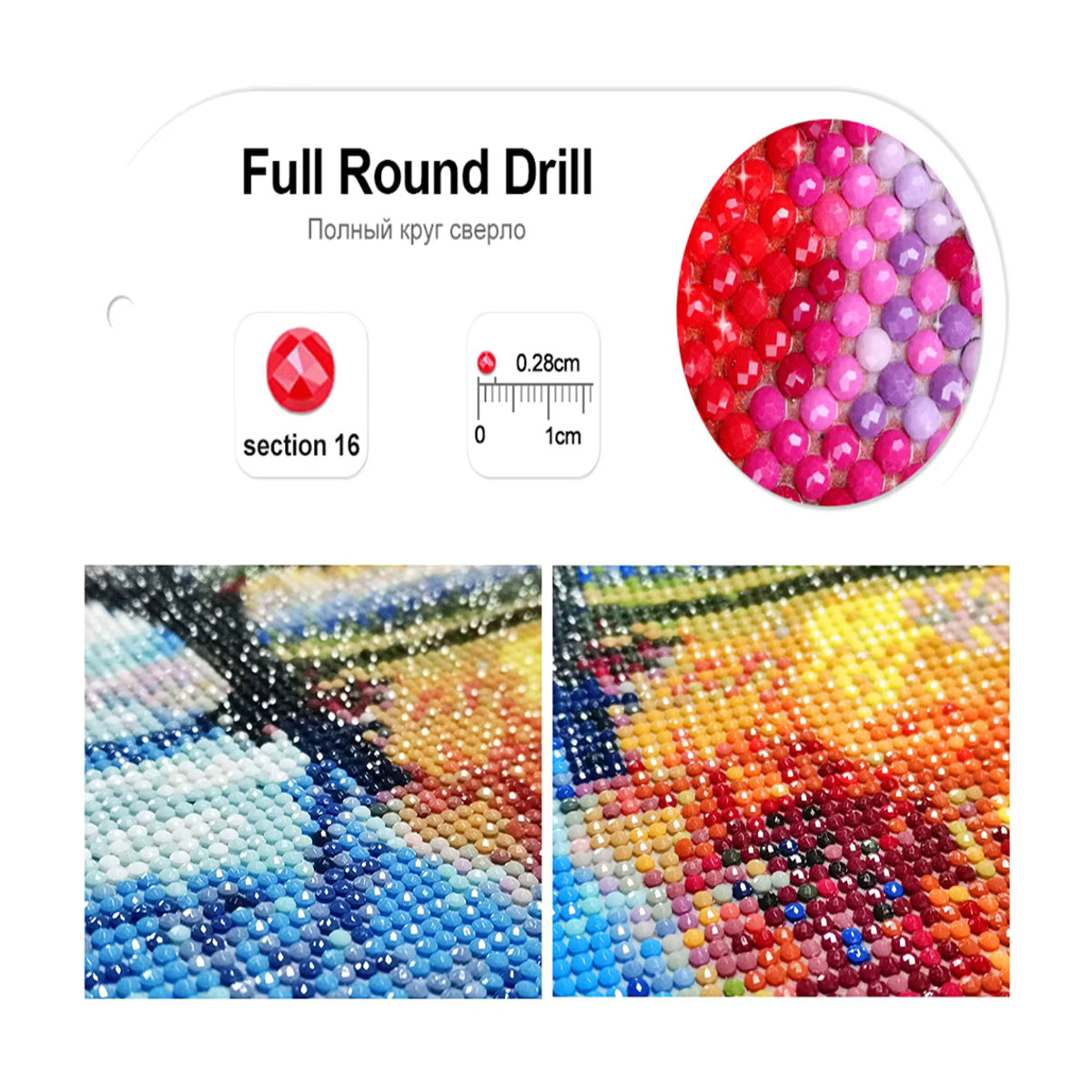 Potdemiel DIY Diamantmalerei Set Kamado Tanjirou Mosaik Stickerei Set für Kinder in Mehrfarbig - Bild 3