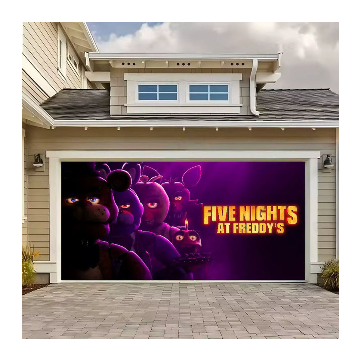 Potdemiel Five Nights At Freddys Anime Dekoration lila rechteckig für Innen- und Hofparty-Dekoration - Bild 7